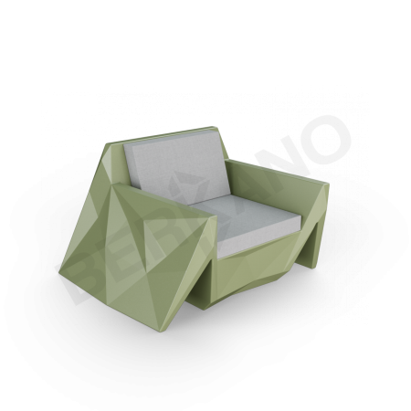 Кресло Quaro с подушками Olive green, Gray