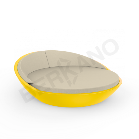 Шезлонг Riviera Yellow, Bone Brown