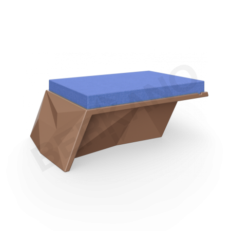 Угловой модуль Quaro с подушками Brown, Navy