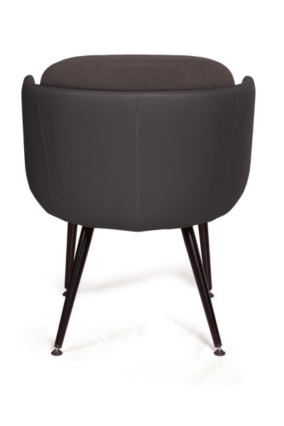 Стул с подлокотниками Phoenix (Феникс), ткань комбинированная с иск кожей, черный от интернет-магазина IDODOM.RU