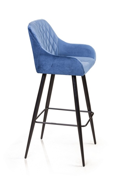 Стул барный Robert, бархат синий 29 от интернет-магазина IDODOM.RU
