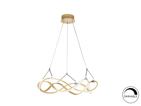 Подвесной светильник Molly 53Ø розовое золото/хром от интернет-магазина IDODOM.RU