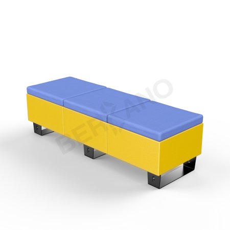 Скамейка Brick 180 Yellow, Navy