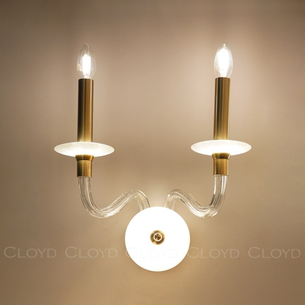 Бра Cloyd SHERINGTON-B W3 / выс. 38 см - латунь (арт.20358) от интернет-магазина IDODOM.RU