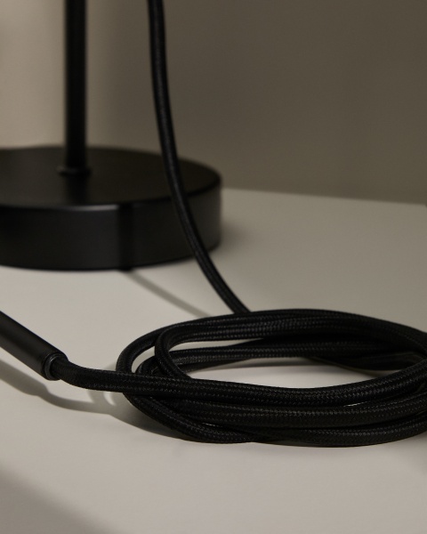 Основание металлического светильника Fluvia черного цвета, 250 см от интернет-магазина IDODOM.RU