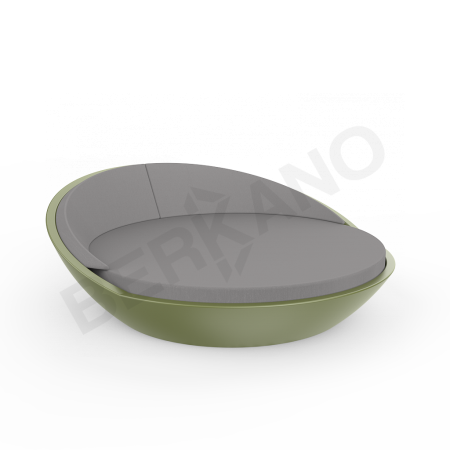 Шезлонг Riviera Olive Green, Graphite