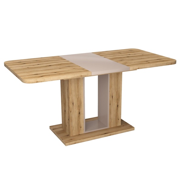 Стол обеденный Toscana (120+40) дуб эвок прибрежный/глиняный серый от интернет-магазина IDODOM.RU