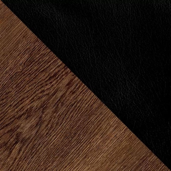 Стул барный Viggo, дуб натуральный, кожа, черный от интернет-магазина IDODOM.RU