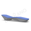 Шезлонг Quaro с подушками Graphite, Navy