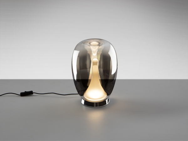 Suspiro Настольная лампа хром/дымчатый от интернет-магазина IDODOM.RU
