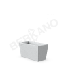 Кашпо Trapezio 42H White Granite