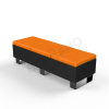 Скамейка Brick 180 Coal Black, Orange