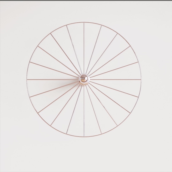 Бра Wheel 60 cm хром + цоколь 5 cm хром от интернет-магазина IDODOM.RU