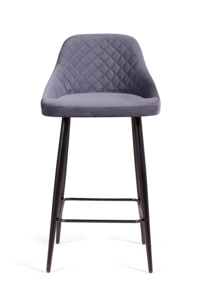 Стул барный Douglas ромб, бархат светло-серый 26 от интернет-магазина IDODOM.RU