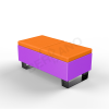 Скамейка Brick 120 Deep Violet, Orange