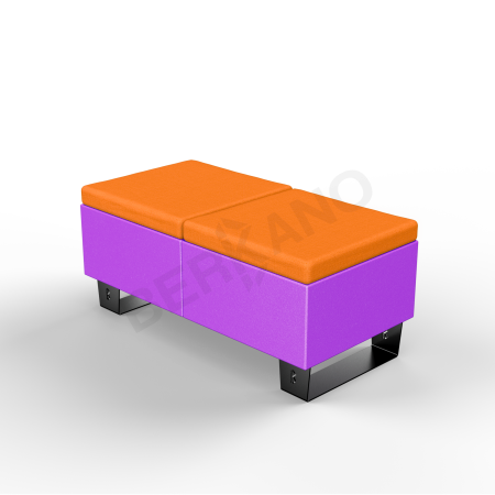 Скамейка Brick 120 Deep Violet, Orange