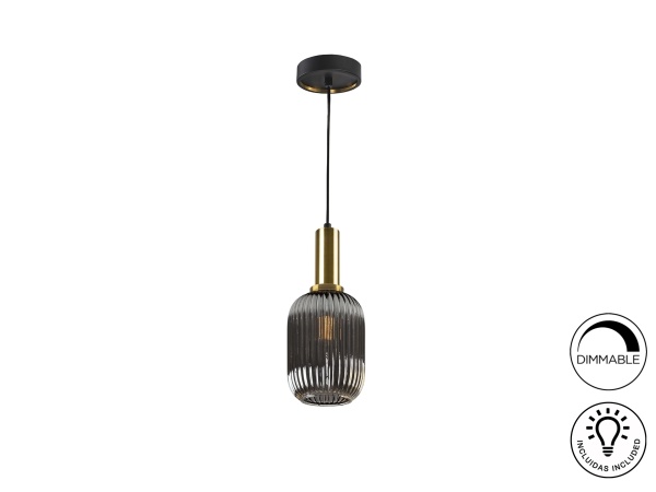 Подвесной светильник Norma 1L дымчатый от интернет-магазина IDODOM.RU