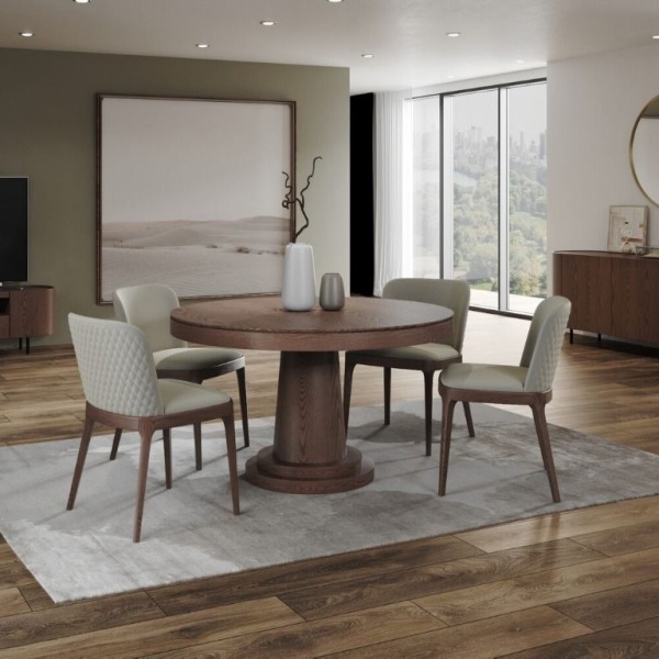 Стол круглый обеденный Bilbo (110+40) от интернет-магазина IDODOM.RU