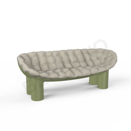 Диван SLON Olive green, Bone Brown