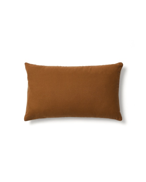 Чехол для подушки Amela бежевый из бархата с вышитой полосой 50 x 30 см от интернет-магазина IDODOM.RU