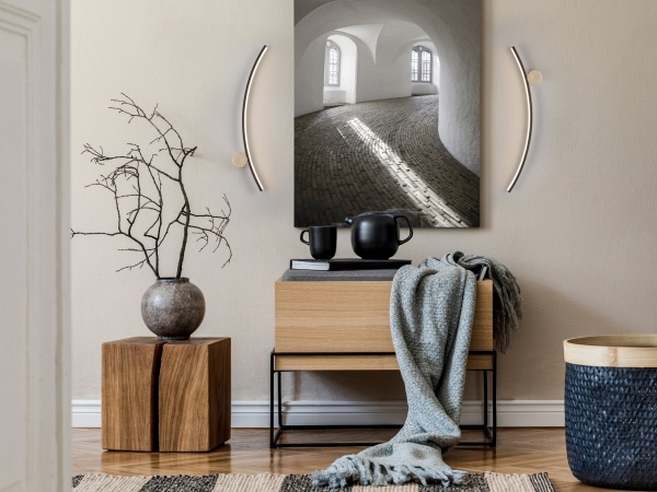 Настенный светильник Smile 1L черно-золотой от интернет-магазина IDODOM.RU