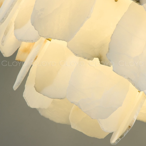 Люстра Cloyd KNOSS-B C9 / Ø60 см - алебастр - латунь (арт.12350) от интернет-магазина IDODOM.RU