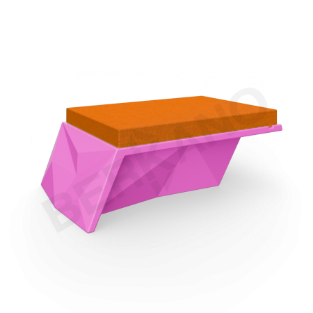 Угловой модуль Quaro с подушками Royal Purple, Orange