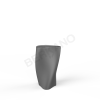 Кашпо Twist 68 Coal Black