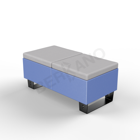 Скамейка Brick 120 Wave Blue, Gray