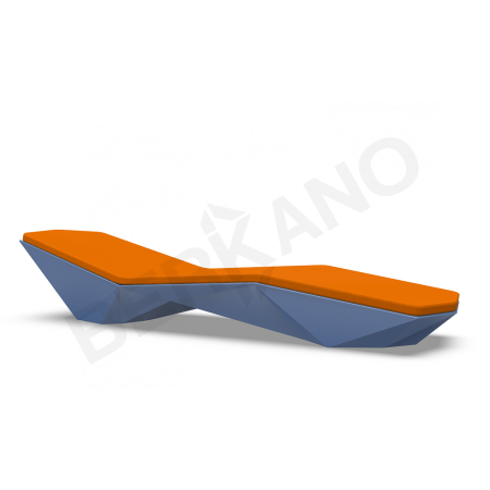 Шезлонг Quaro с подушками Wave Blue, Orange