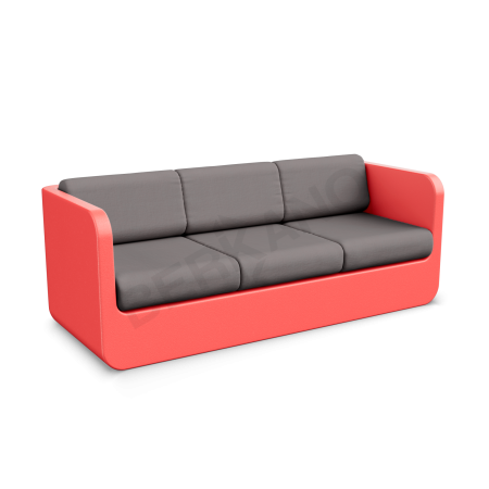 Диван Grace с подушками Chili Red, Graphite