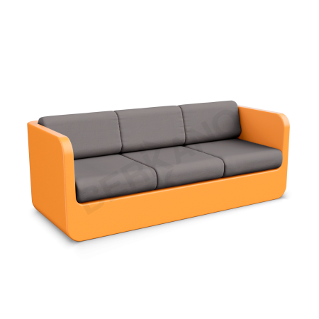 Диван Grace с подушками Orange, Graphite