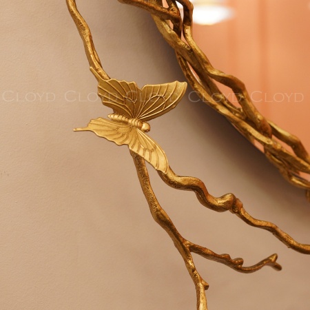 Зеркало Cloyd ZULU Mirror / Ø80 см - латунь (арт.50059) от интернет-магазина IDODOM.RU