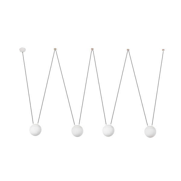 Люстра Mine 4L белая от интернет-магазина IDODOM.RU