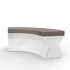 Скамейка X-seat Arc Snow White, Graphite