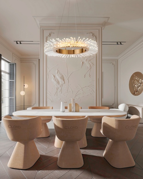 Люстра Cloyd LEPTONE C1 / Ø85 см - латунь (арт.11529) от интернет-магазина IDODOM.RU