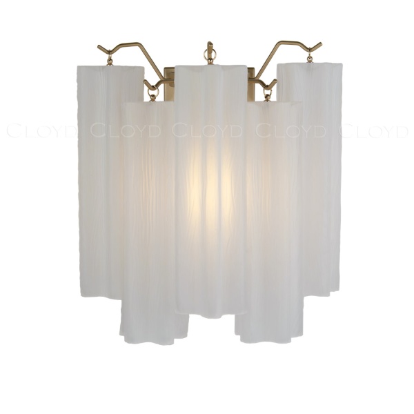 Бра Cloyd ANNO-C W1 / выс. 29 см - латунь светл. - белое матовое стекло (арт.20468) от интернет-магазина IDODOM.RU