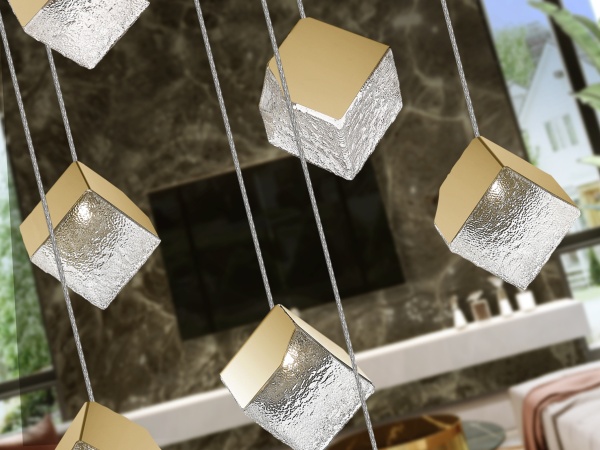 Люстра Priscila 12L золотая от интернет-магазина IDODOM.RU