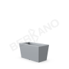 Кашпо Trapezio 42H Concrete Gray