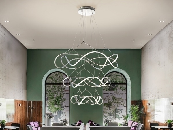 Люстра Molly 3 кольца 110D хром DIM от интернет-магазина IDODOM.RU