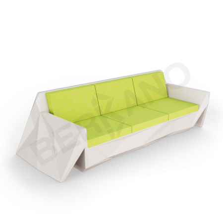 Диван Quaro с подушками Cappuccino, Green