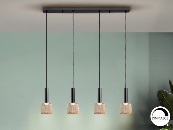 Линейный светильник Sincro 4L черный/золотой от интернет-магазина IDODOM.RU