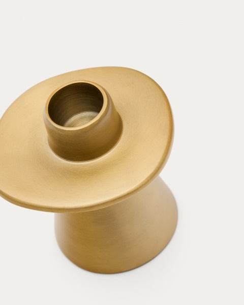 Aiko Маленький подсвечник из алюминия золотистого цвета от интернет-магазина IDODOM.RU