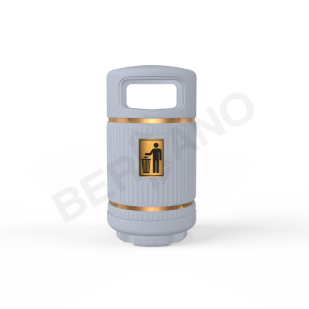 Урна круглая BERKANO Concrete Gray