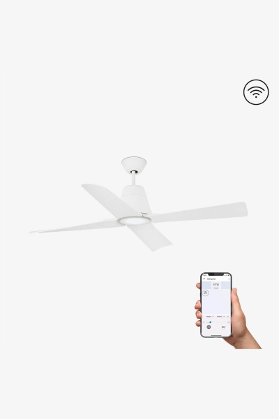 Вентилятор TYPHOON Ш130 DC белый 4 PALAS 19W 3000K S/R от интернет-магазина IDODOM.RU