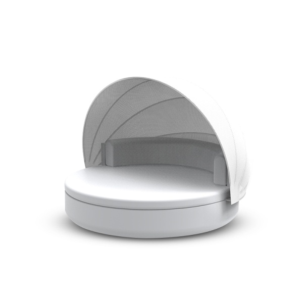 Кровать Ulm c фиксированной спинкой и складным навесом LED от интернет-магазина IDODOM.RU