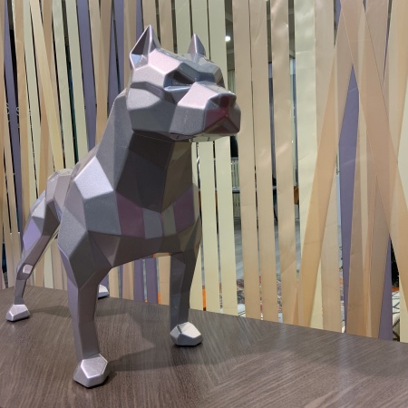 Питбуль.   Финиш: Окрашивание по каталогу цветов Rall. Цвет: серебристый глянец. от интернет-магазина IDODOM.RU