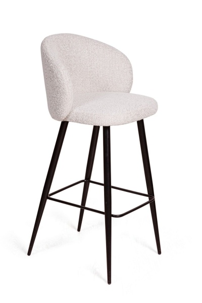 Стул полубарный Vito, букле белый / опора конус от интернет-магазина IDODOM.RU