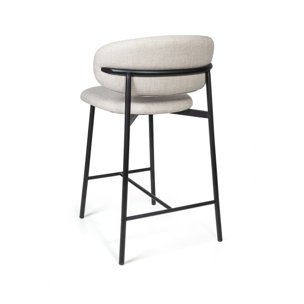 Стул полубарный Adele, ткань, светло-серый от интернет-магазина IDODOM.RU