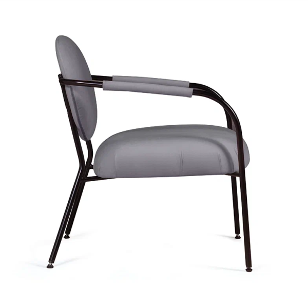 Лаунж кресло EGO, велюр серый от интернет-магазина IDODOM.RU